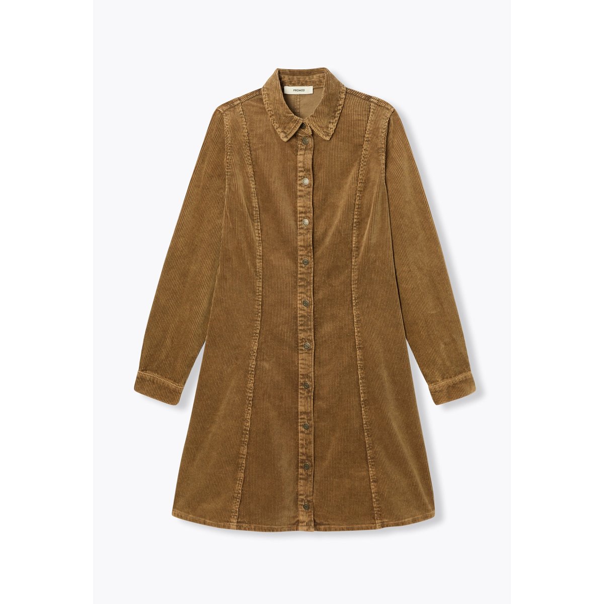 Robe en velours côtelé beige, PROMOD