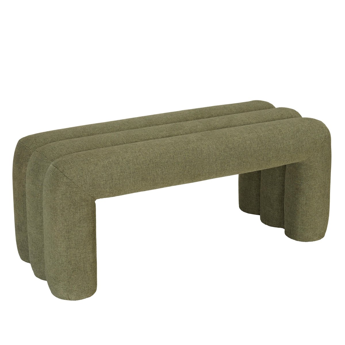 Banc en tissu vert CASTILLE vert, PIER IMPORT