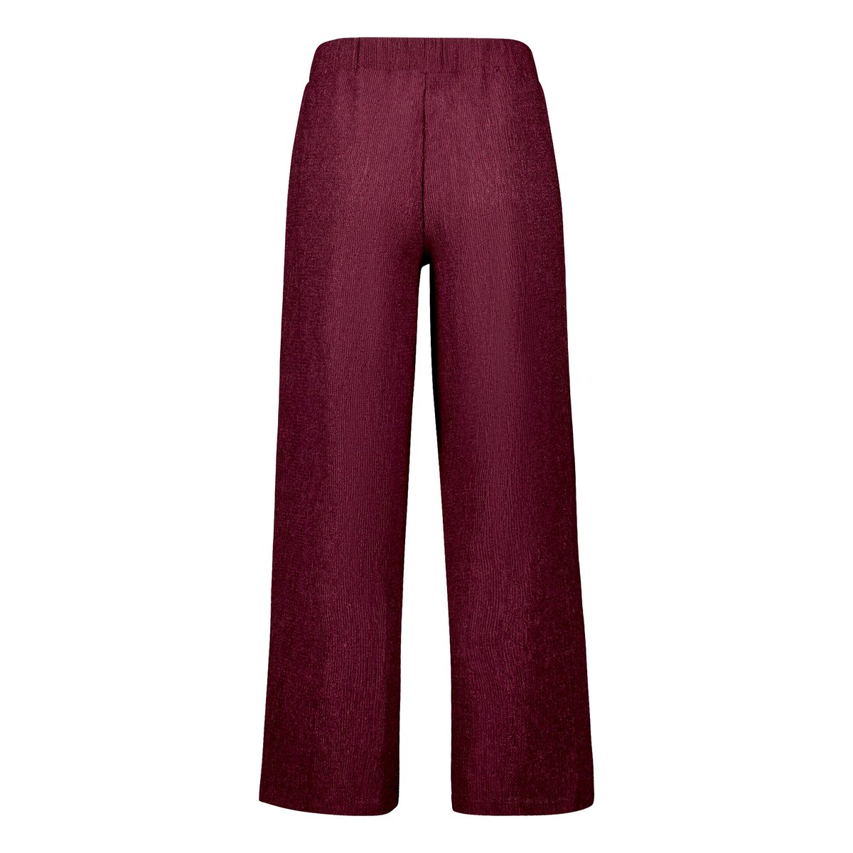 Pantalon casual à jambes larges dark aubergine, CARTOON
