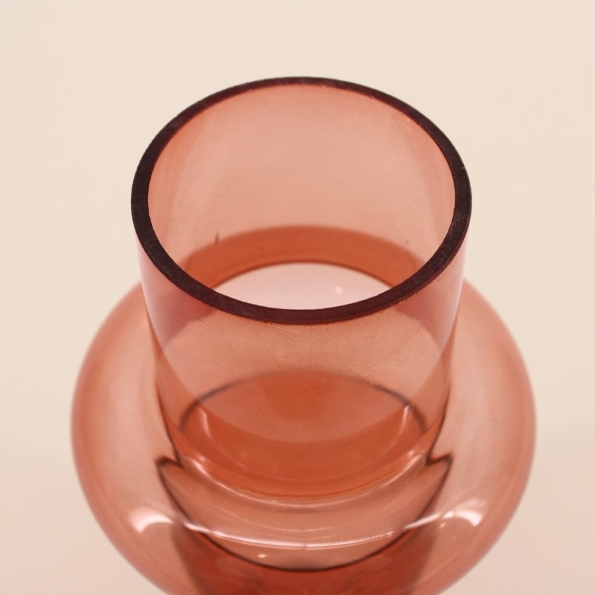 Vase anneau en verre, H25cm marron, DECOSTAR
