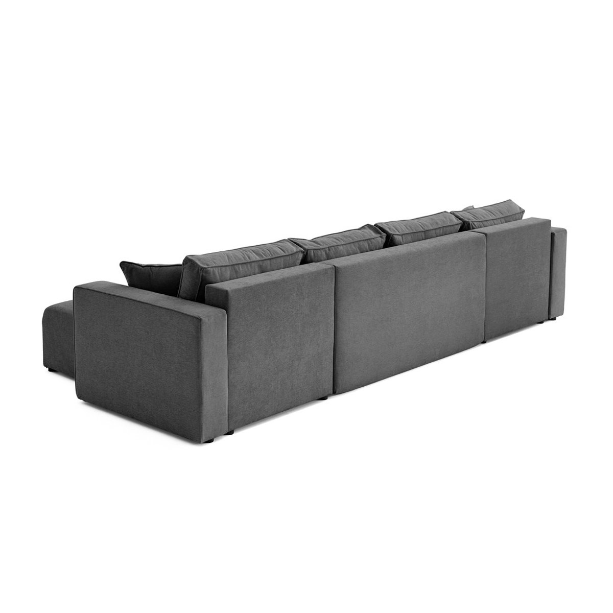 Canapé Panoramique Convertible 7 places - TOPAZE gris foncé, BEST MOBILIER