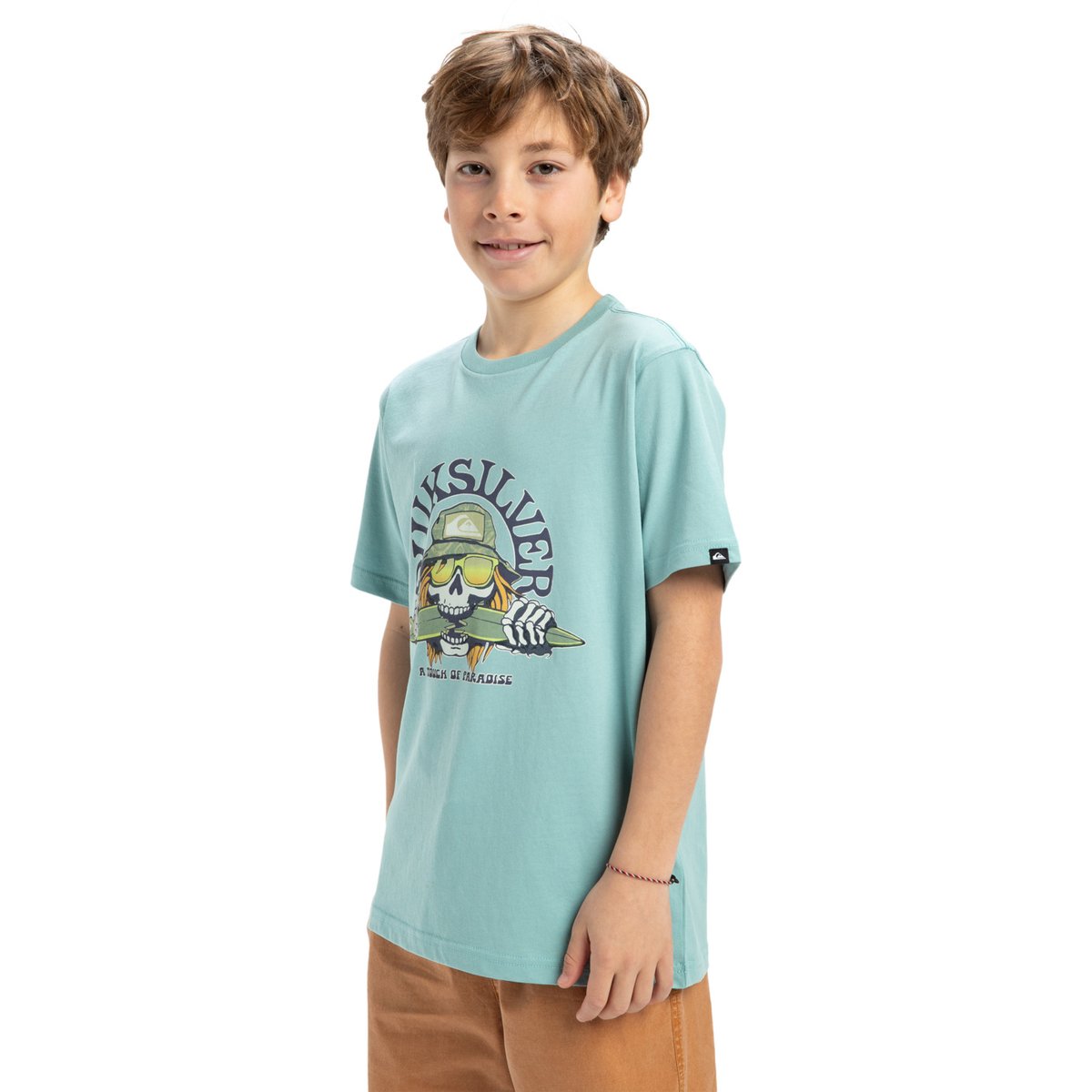 T-shirt manches courtes bleu aquifer, QUIKSILVER