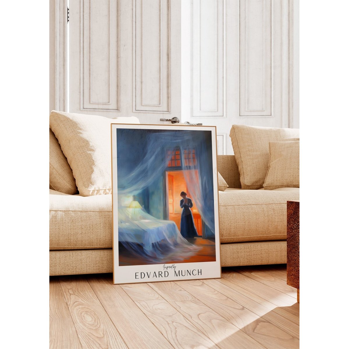 Affiche Edvard Munch n°3 blanc, L'AFFICHERIE