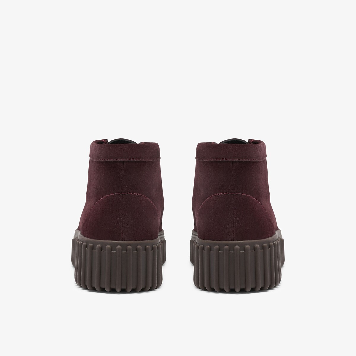 Torhill Moss suede shoes burgundy, CLARKS