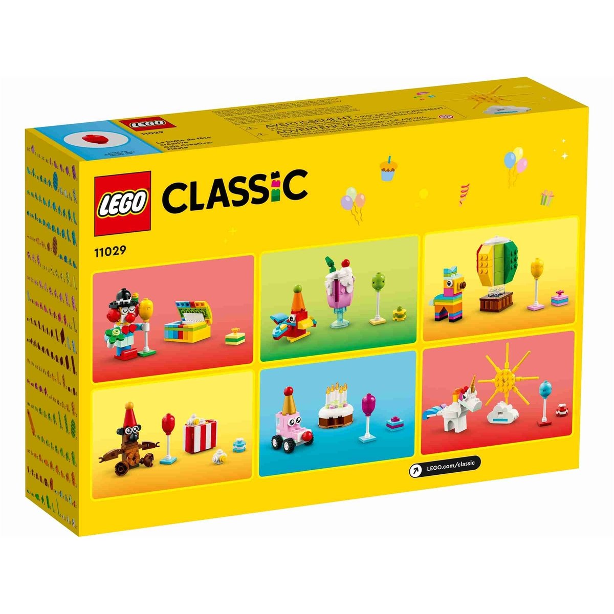 11029Boîte de fête créative multicolore, LEGO
