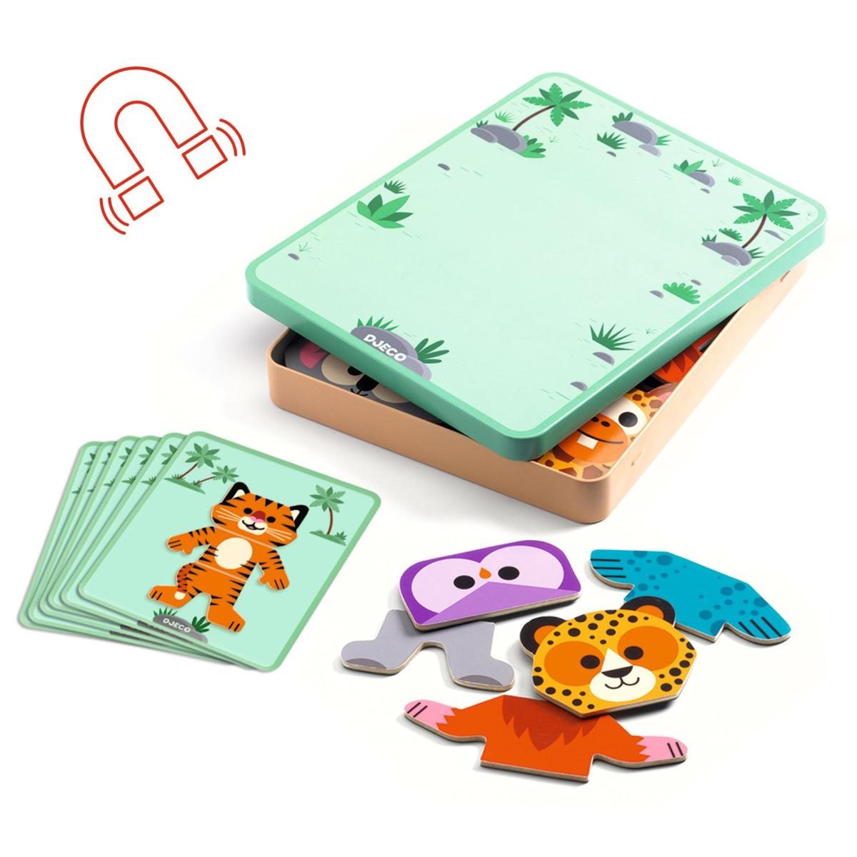 Inzebox Mix n match - puzzle magnetique couleur unique, DJECO