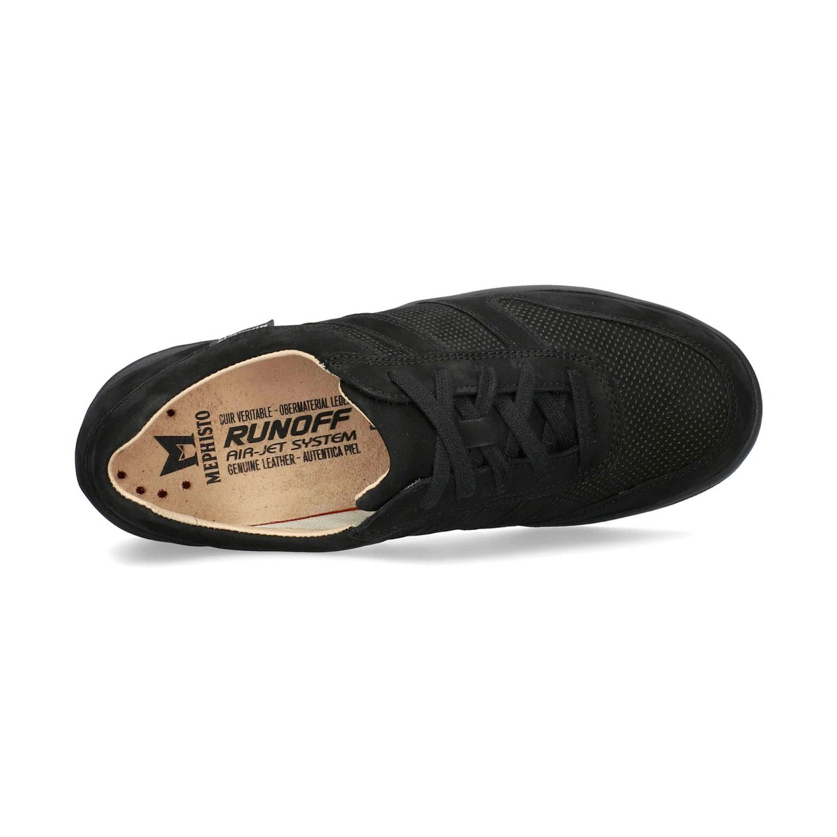 Baskets en cuir REBECA PERF noir 5127, MEPHISTO