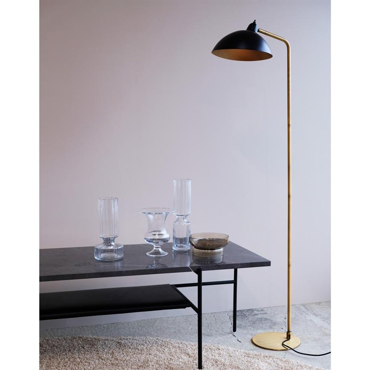 Lampadaire en Métal FUTURA noir, DYBERG LARSEN