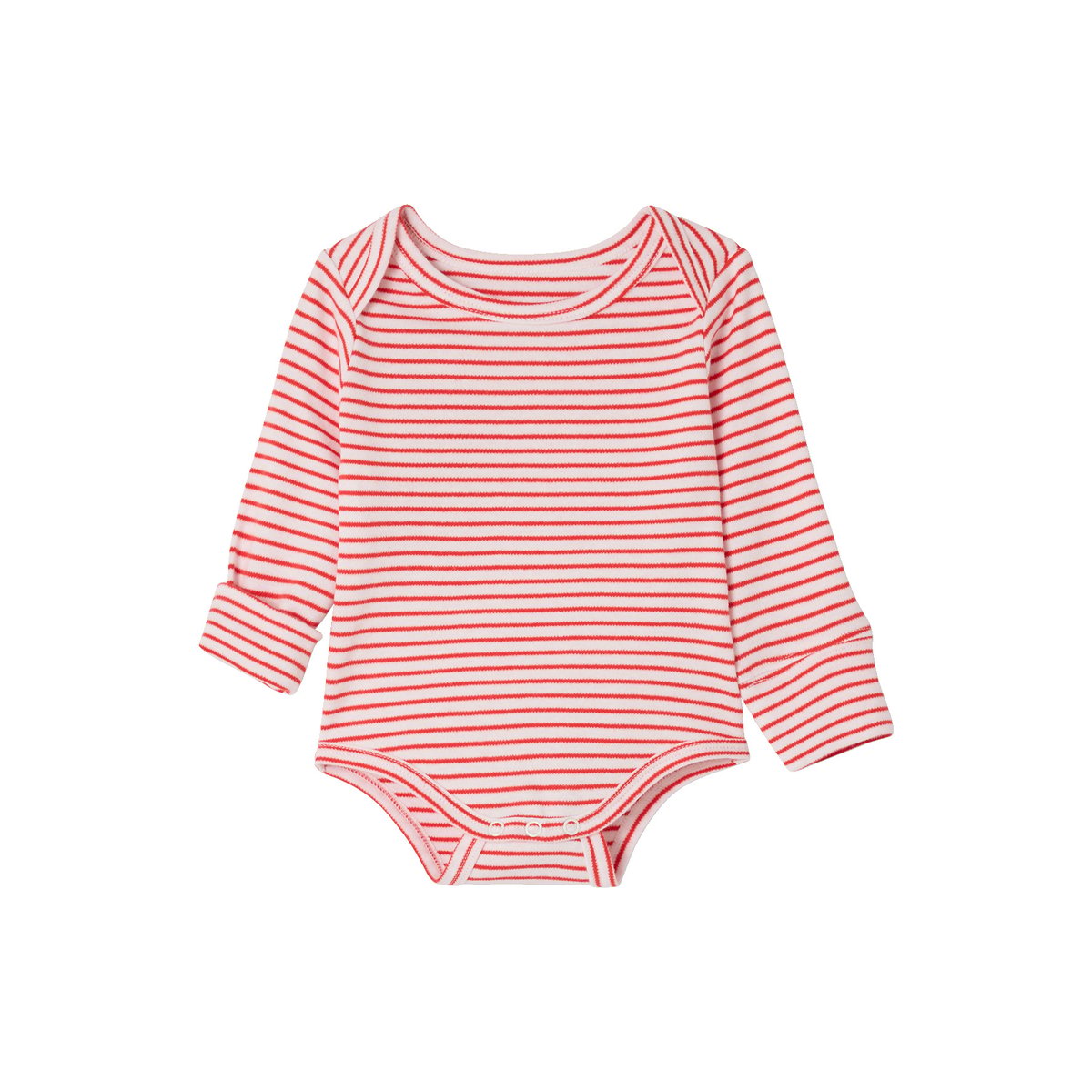 Lot bodies manches longues cerise rouge, VERTBAUDET