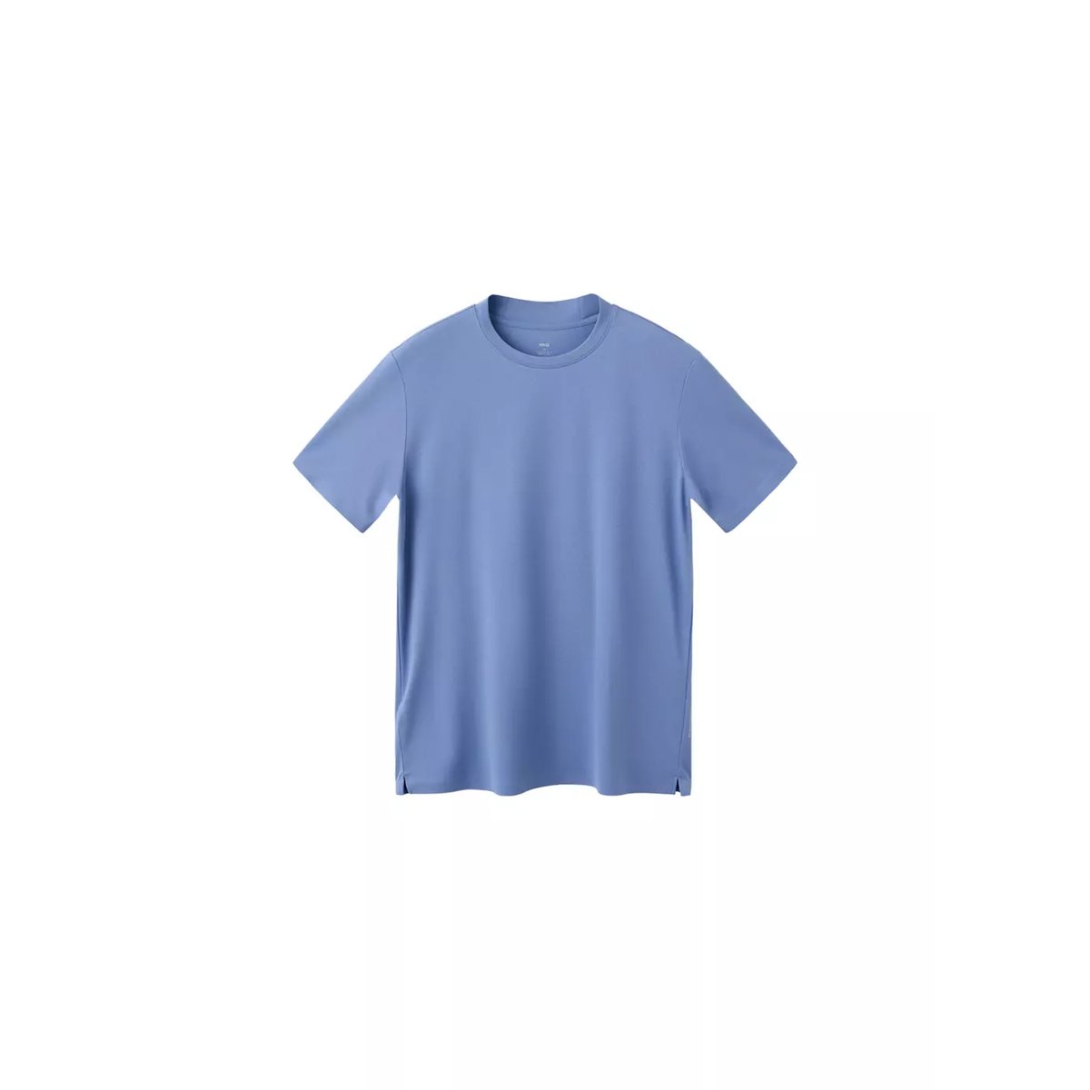 T-shirt slim-fit comfort stretch Coolmax ® bleu porcelaine, MANGO MAN