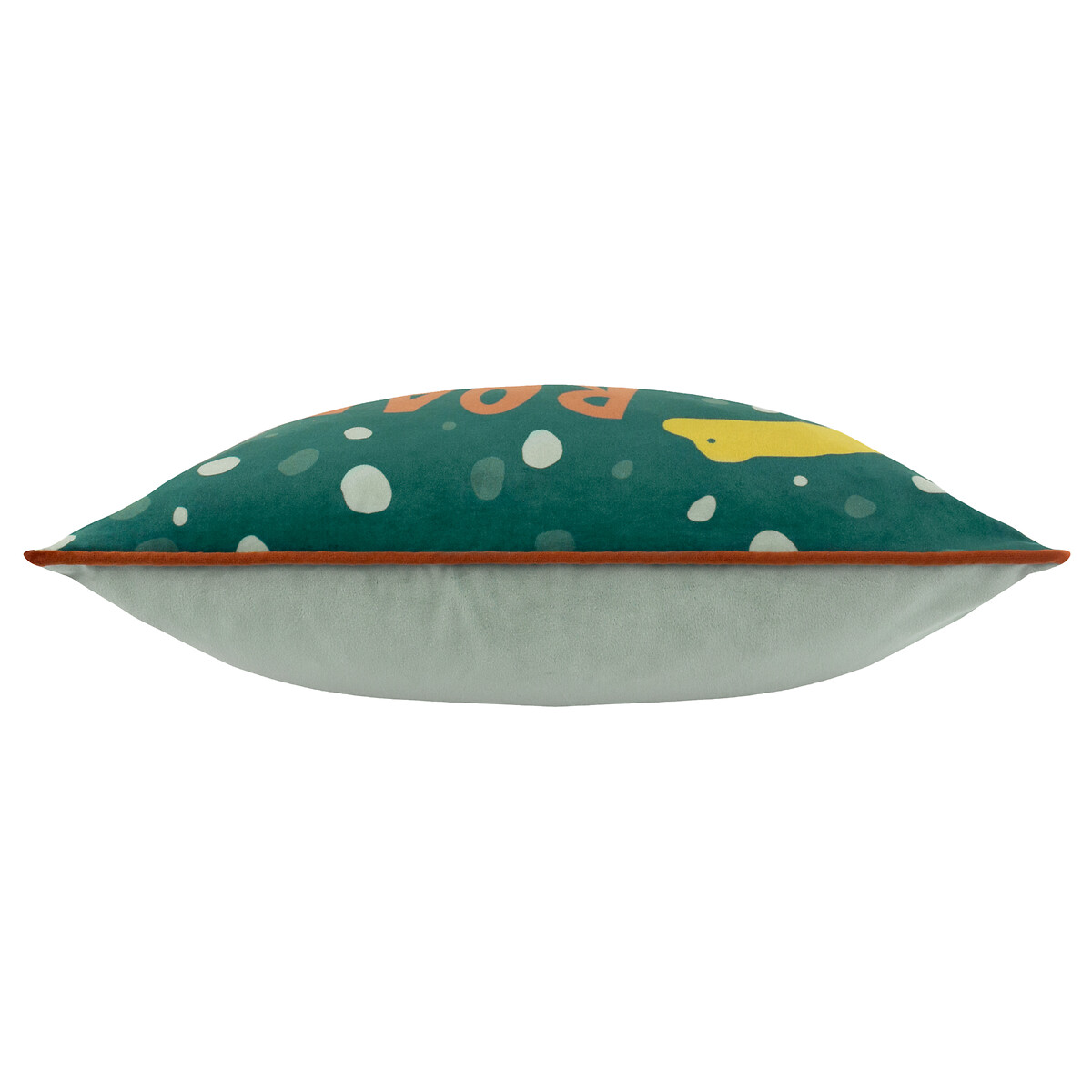 Roar Piped Velvet Cushion teal, LITTLE FURN