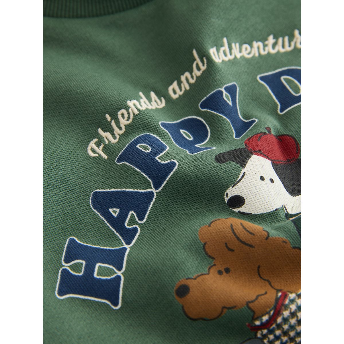 Ensemble sweat et pantalon de jogging chien vert/marron, NEXT