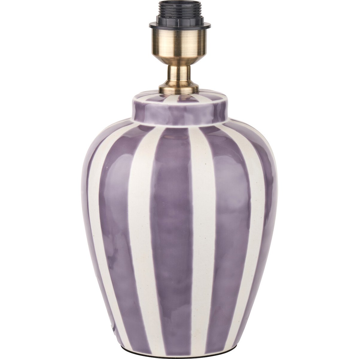Petra Lilac Striped Ceramic Table Lamp Base lilac, ÉDITÉ