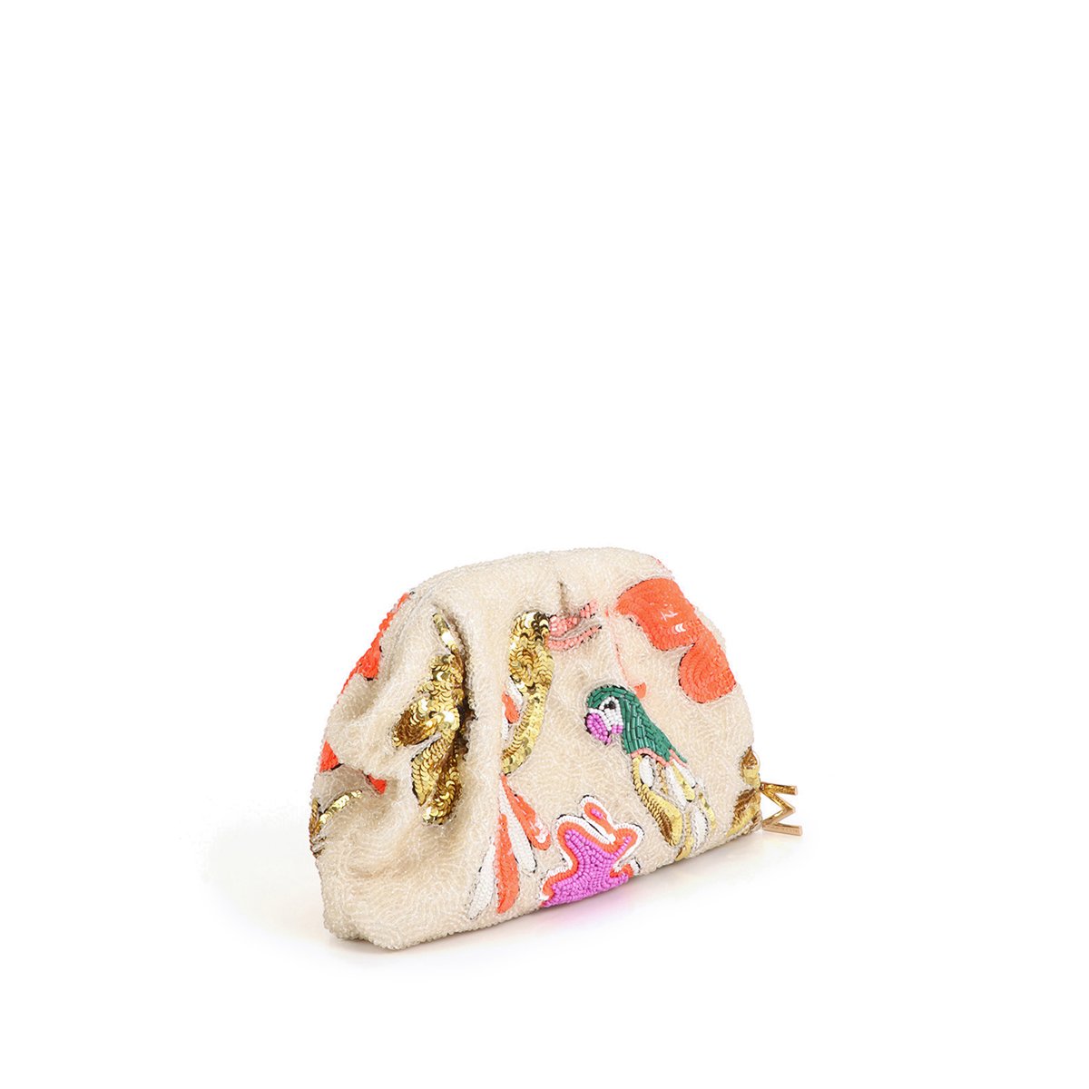 Sac à bandoulière style pochette ecru, LOLA CASADEMUNT