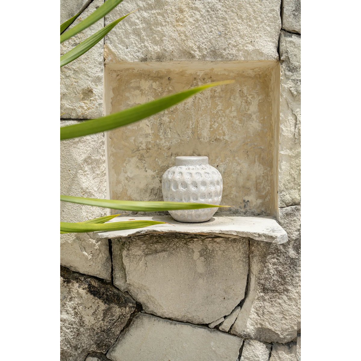 Vase en terre cuite TRENDY béton, BAZAR BIZAR
