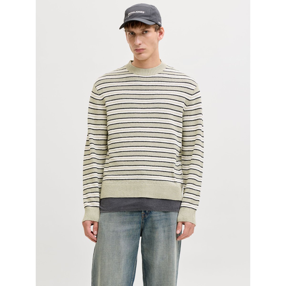 Pull En Maille verte - seagrass 1, JACK & JONES