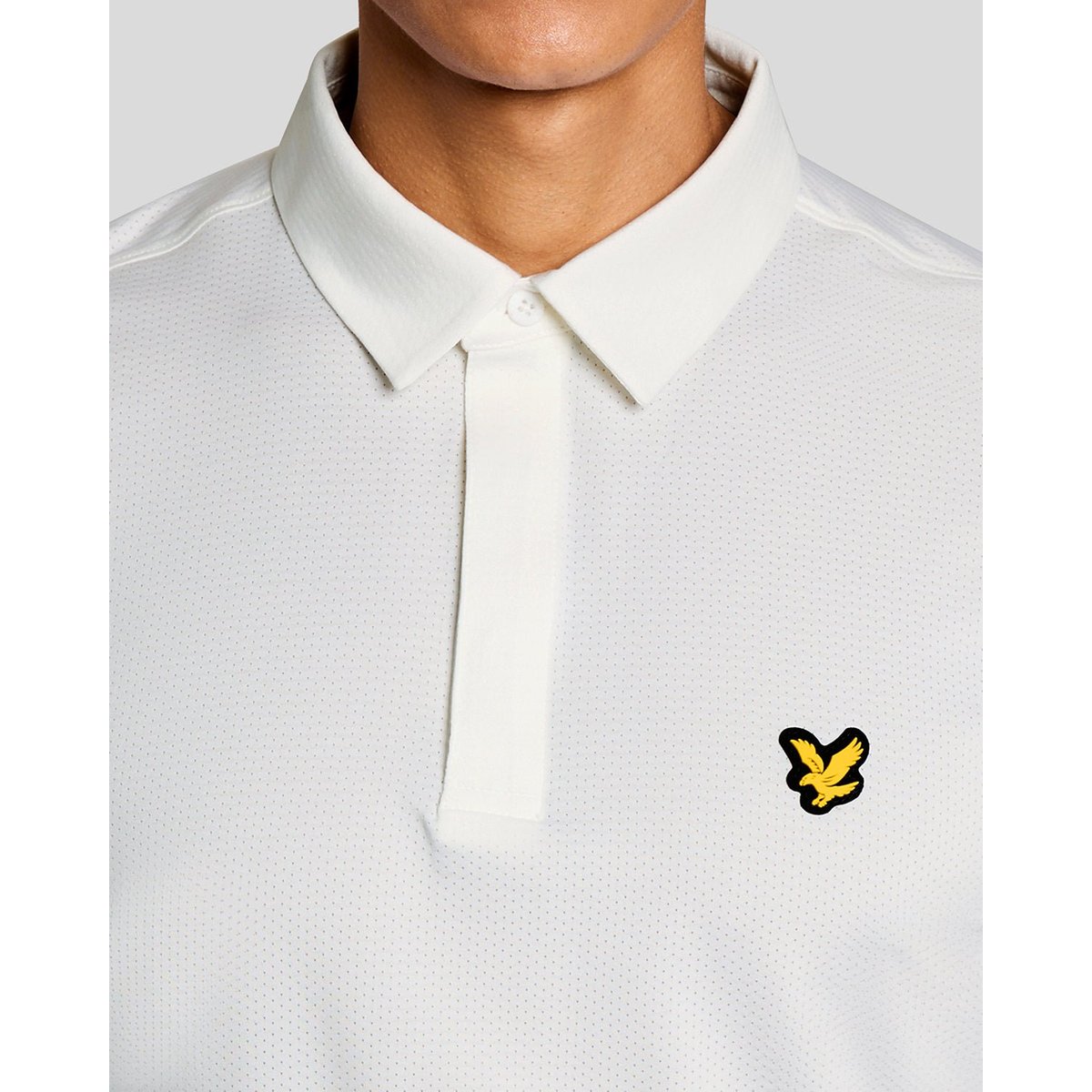 Polo patte dissimulée blanc, LYLE & SCOTT