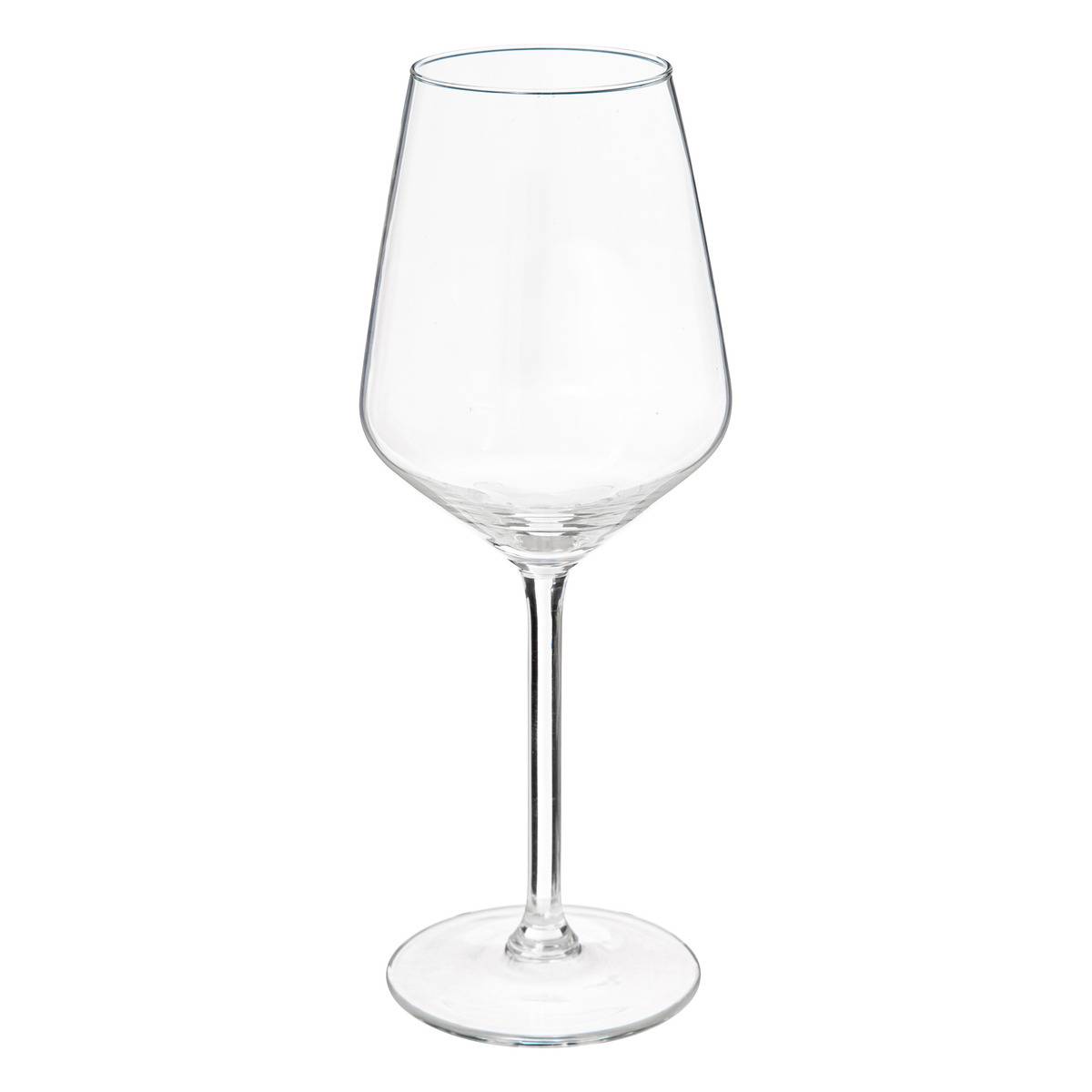 Lot de 6 verres à vin en verre 38 cl NORA transparent, SECRET DE GOURMET