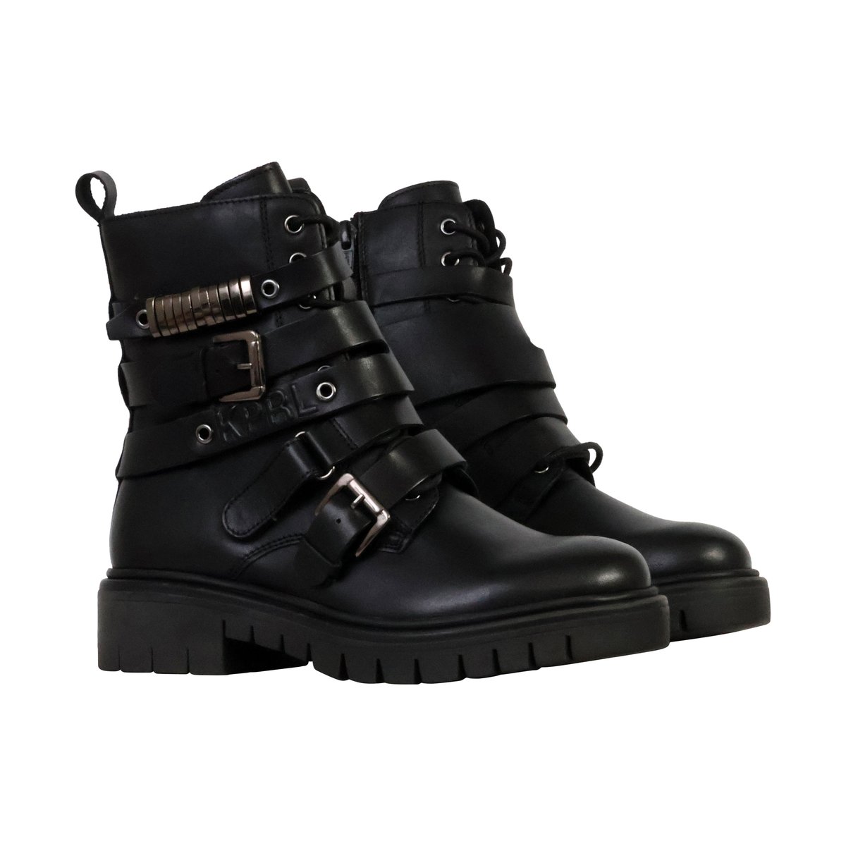 Bottines Cuir Zeloe noir, KAPORAL