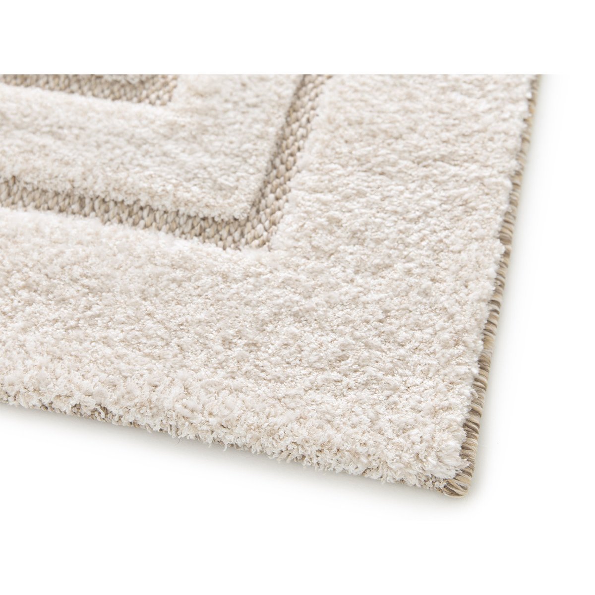 Tapis poils ras style bohème, ALEXANDRIA beige, BOBOCHIC
