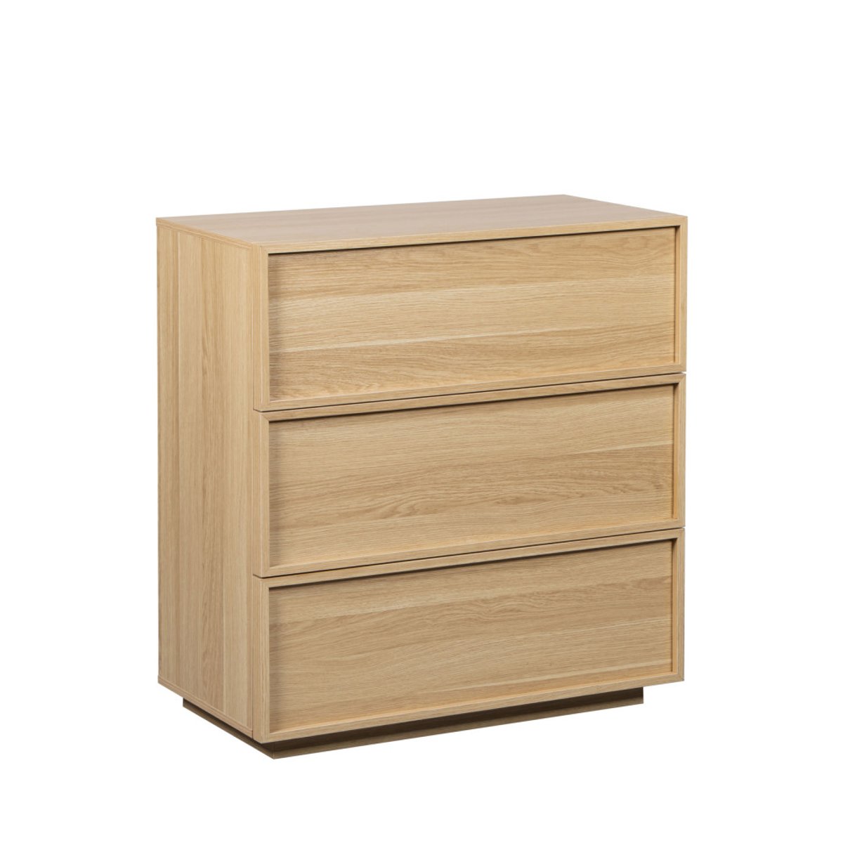 Commode 3 tiroirs en bois L85cm- JOY bois clair, DRAWER