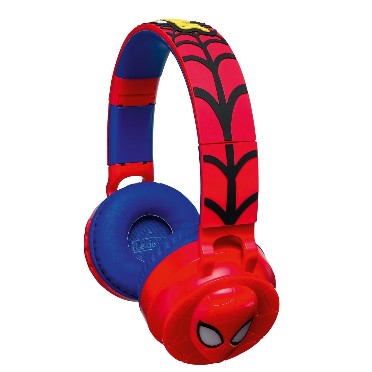 Casque lumineux pliable Bluetooth et filaire Bluey avec limitation du volume rouge, LEXIBOOK
