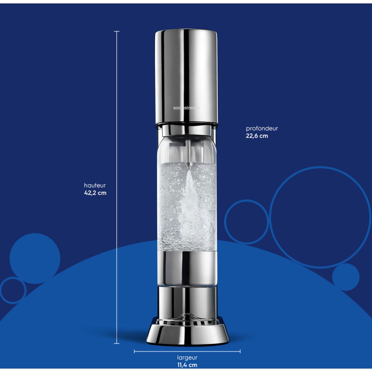 Machine à soda ENSO 1013611330 couleur unique, SODASTREAM