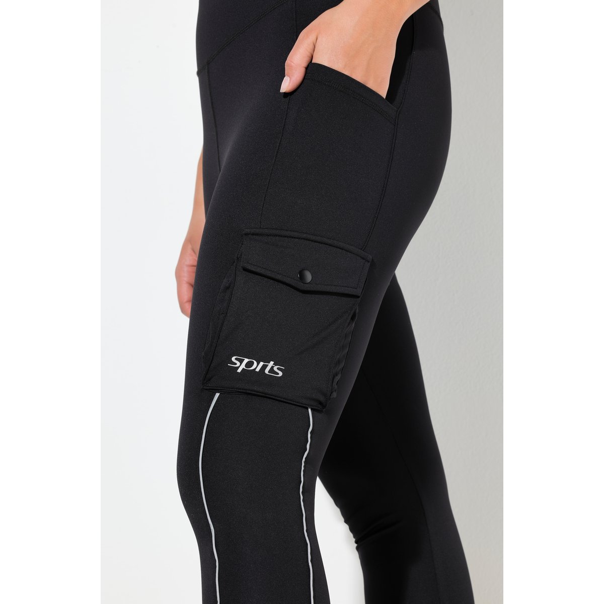 Legging de sport en power stretch noir, ULLA POPKEN