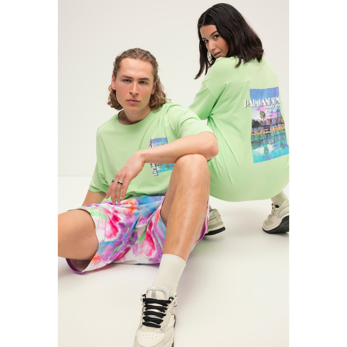 T-shirt oversized unisexe vert vif, STUDIO UNTOLD