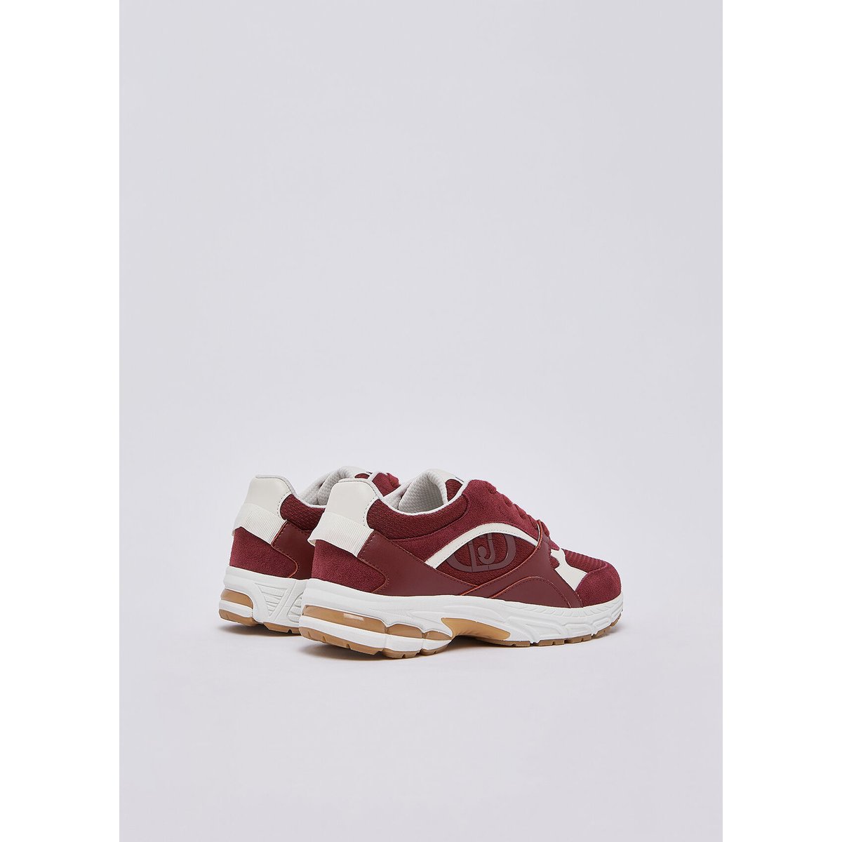 Baskets en daim et mesh rouge cerise, LIU JO
