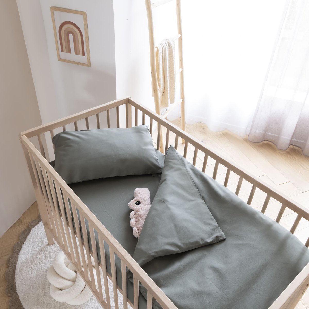 Housse de couette bébé kaki, SOMEO