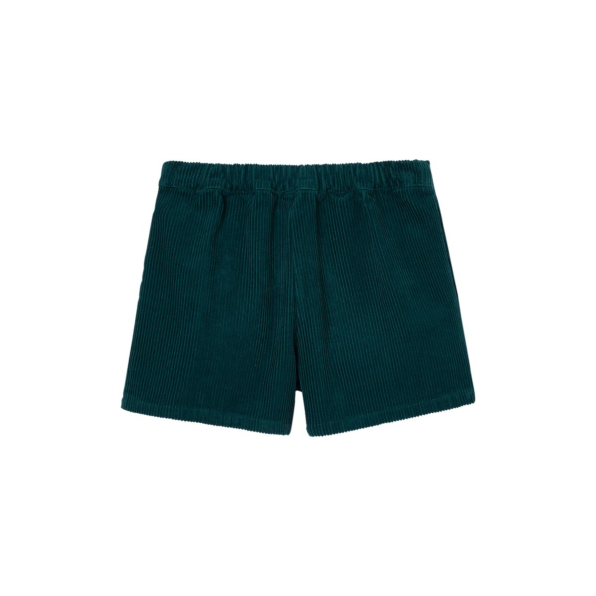 Jupe-short en velours côtelé effet portefeuille vert anglais, VERTBAUDET