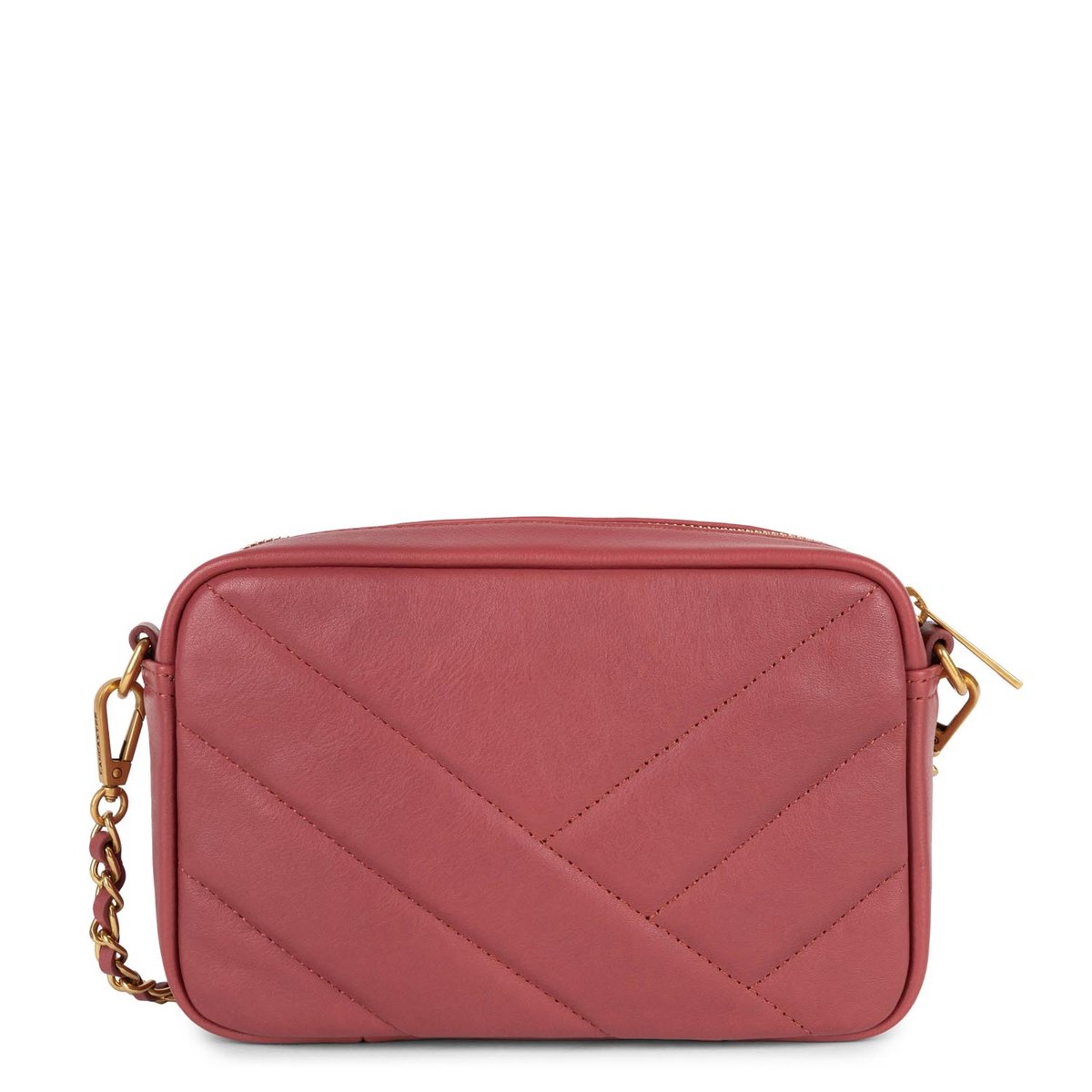 Sac trotteur zippé SOFT MATELASSÉ galet foncé, LANCASTER