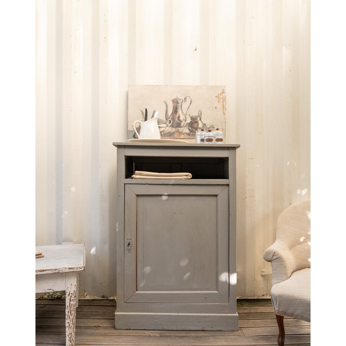 Confiturier en bois gris Gilbert N°1765 - Bon état gris, DEBONGOUT
