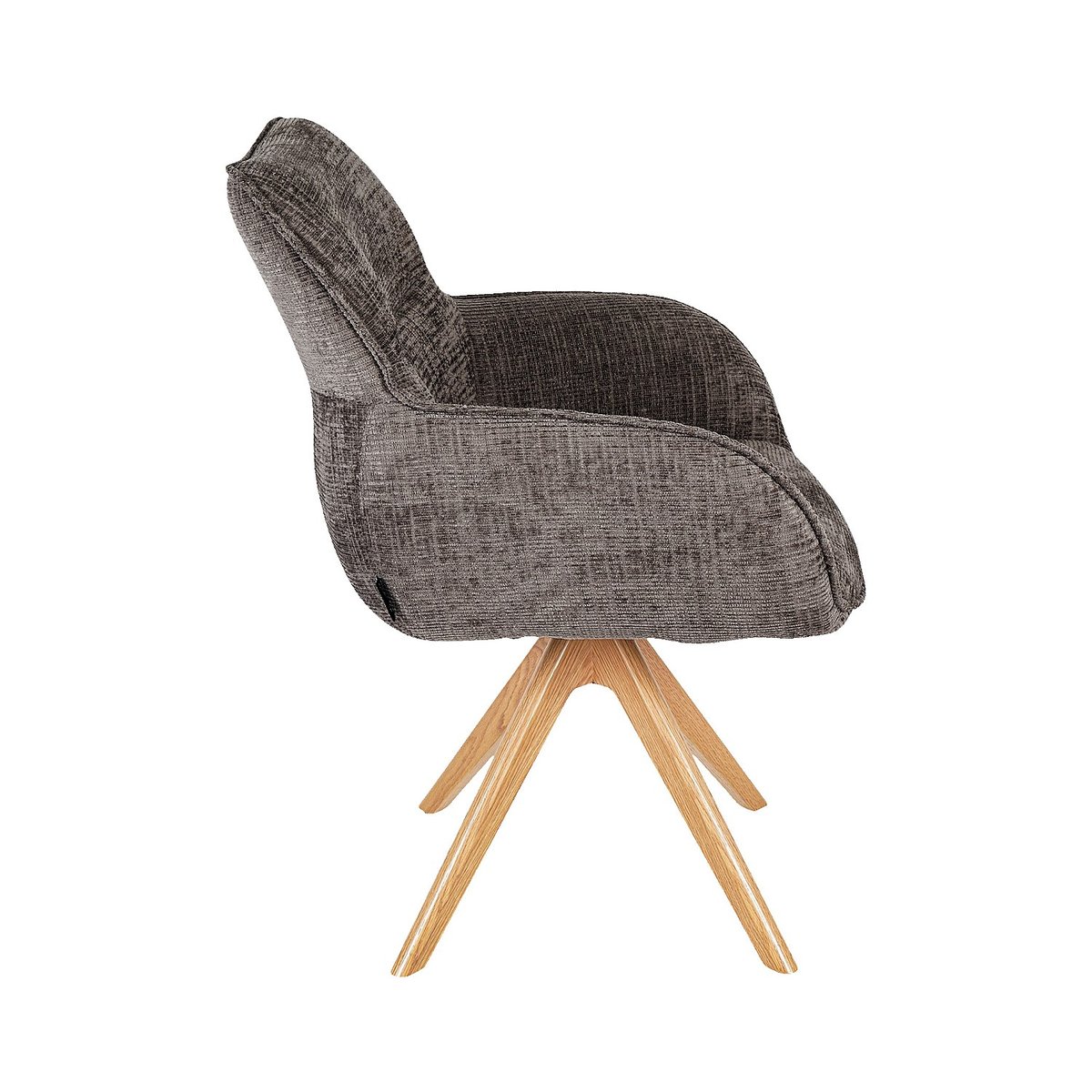 Chaise  tissu ARZANA taupe, HABITAT