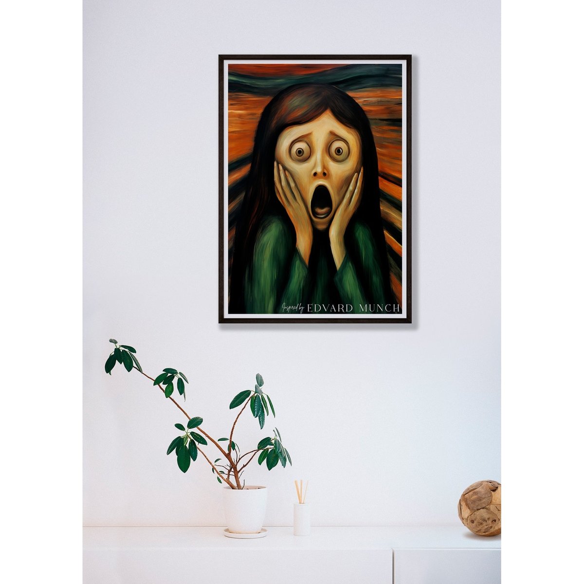 Affiche Edvard Munch n°10 blanc, L'AFFICHERIE