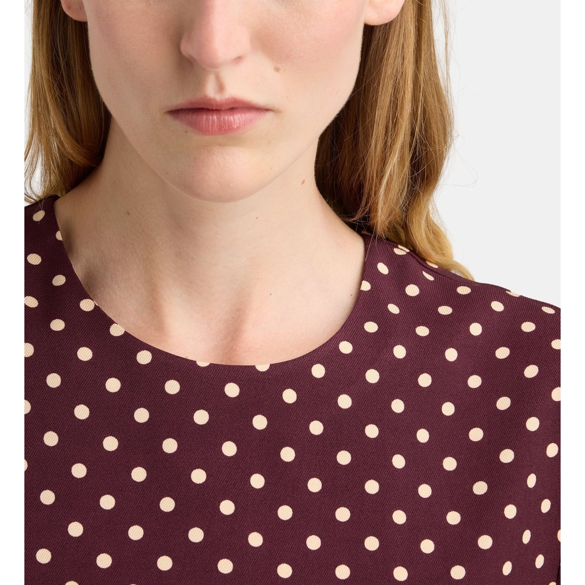 Top droit dashi dot bordeaux, GALERIES LAFAYETTE