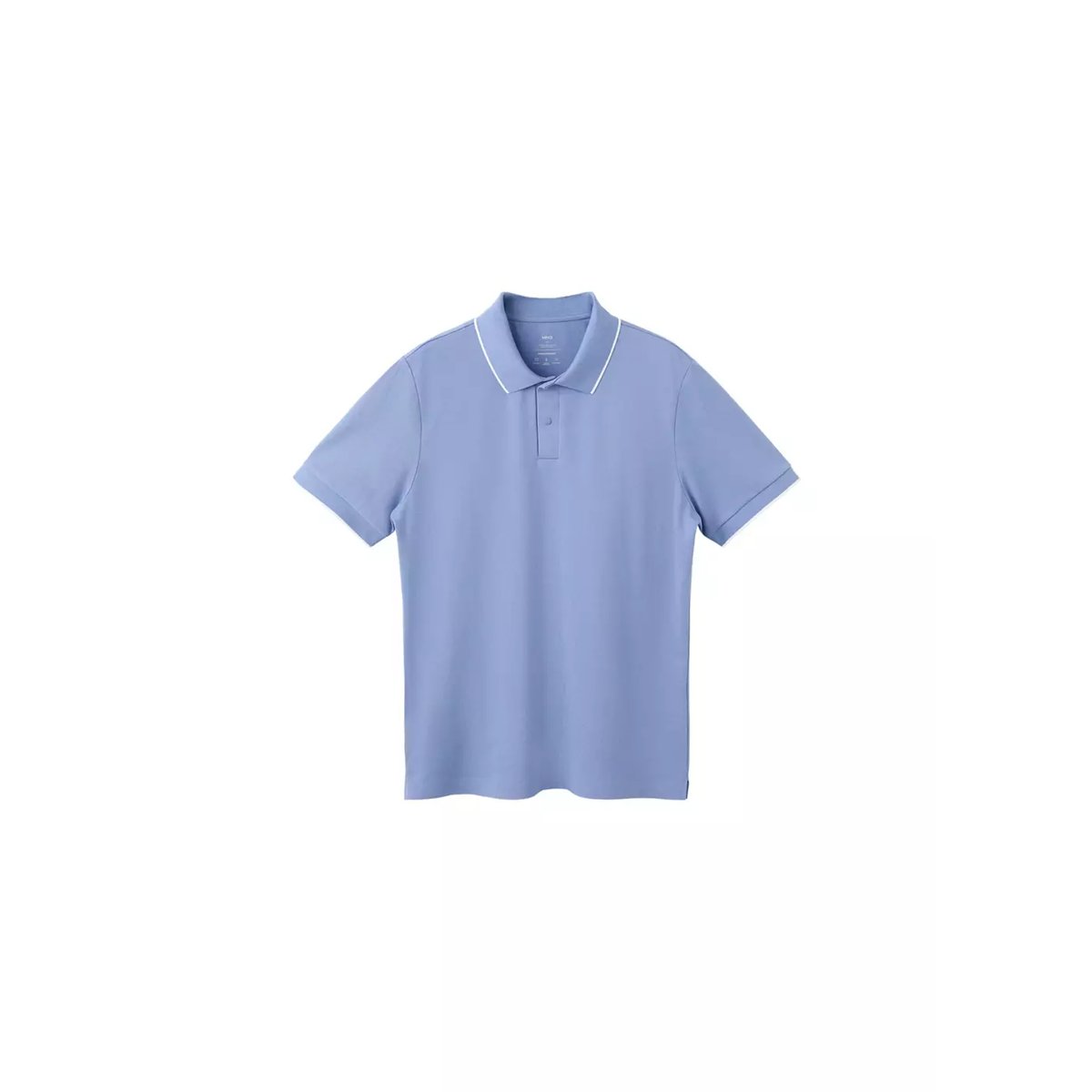 Polo piqué comfort stretch Coolmax ® bleu porcelaine, MANGO MAN