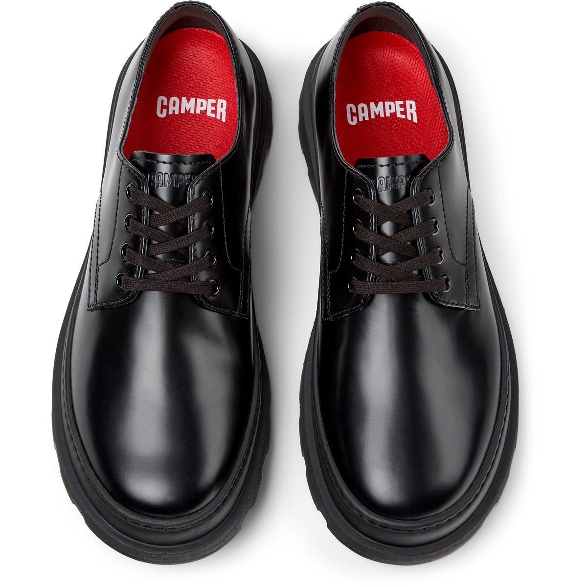 Derbies Brutus+ cuir noir, CAMPER