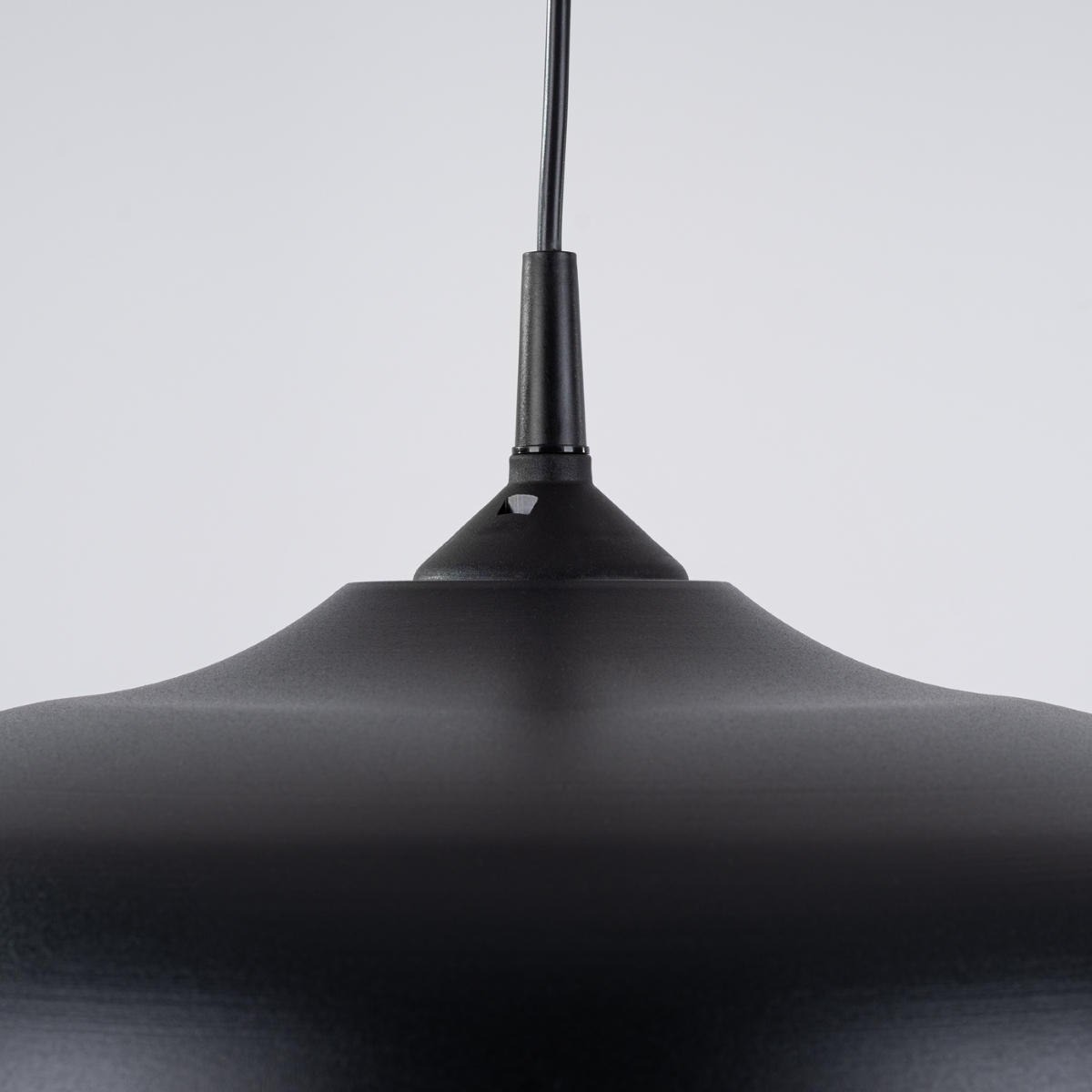 Suspension Acier Noir E27 1 Gina noir, EDEN