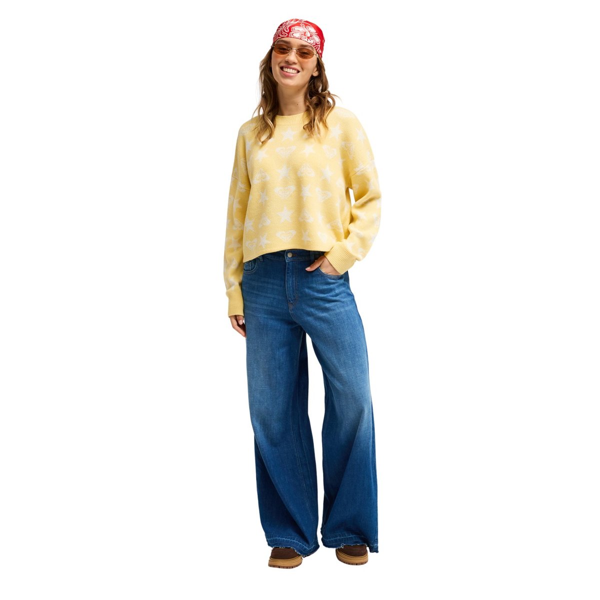 Pull MESSY STAR. jaune golden haze, ROXY
