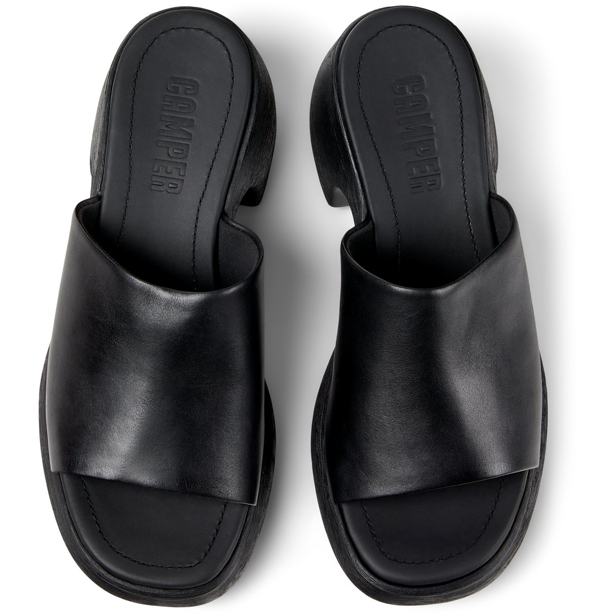 Sandales Thelma Cuir noir, CAMPER