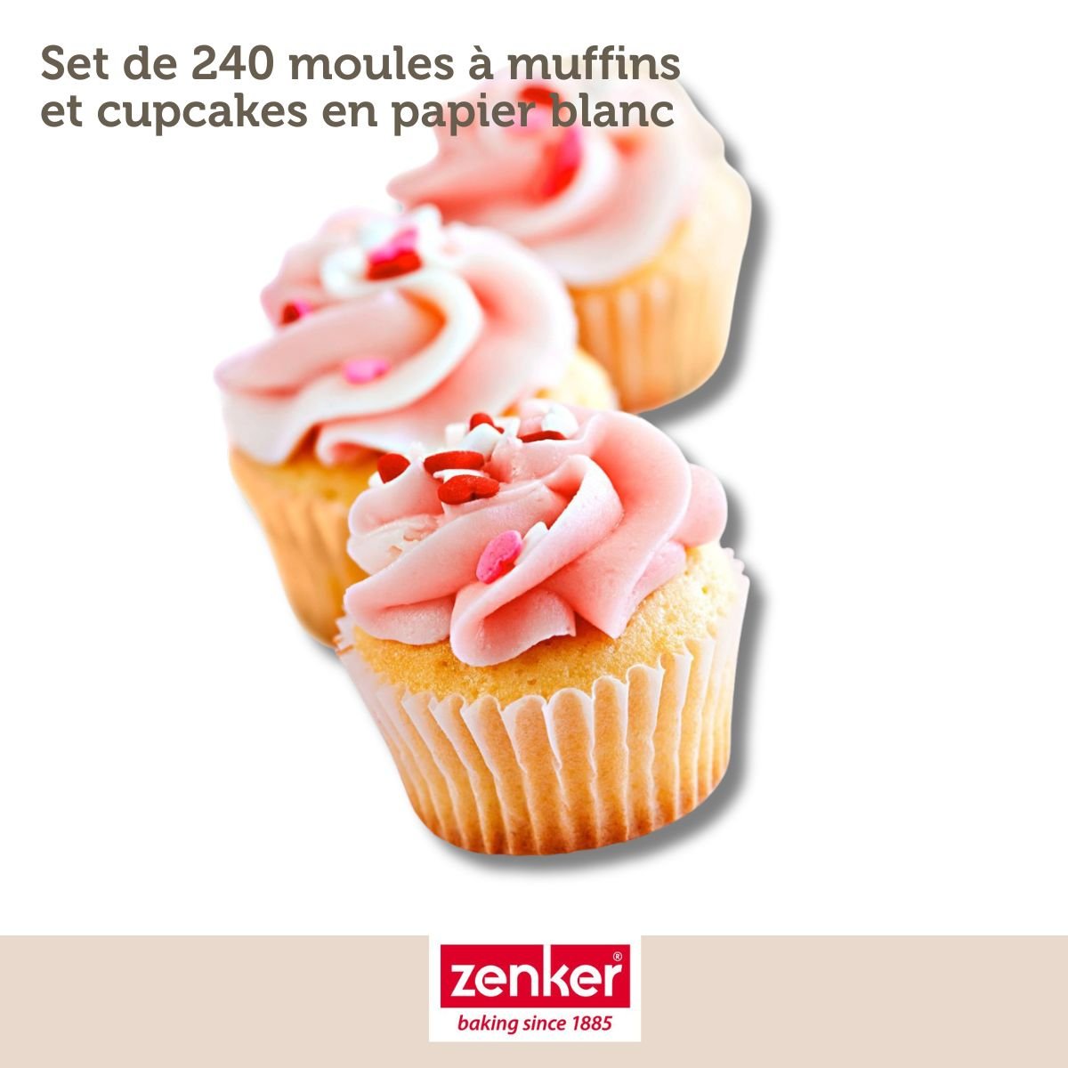 Set de 244 ustensiles de pâtisserie moules bols SMART PASTRY blanc, ZENKER