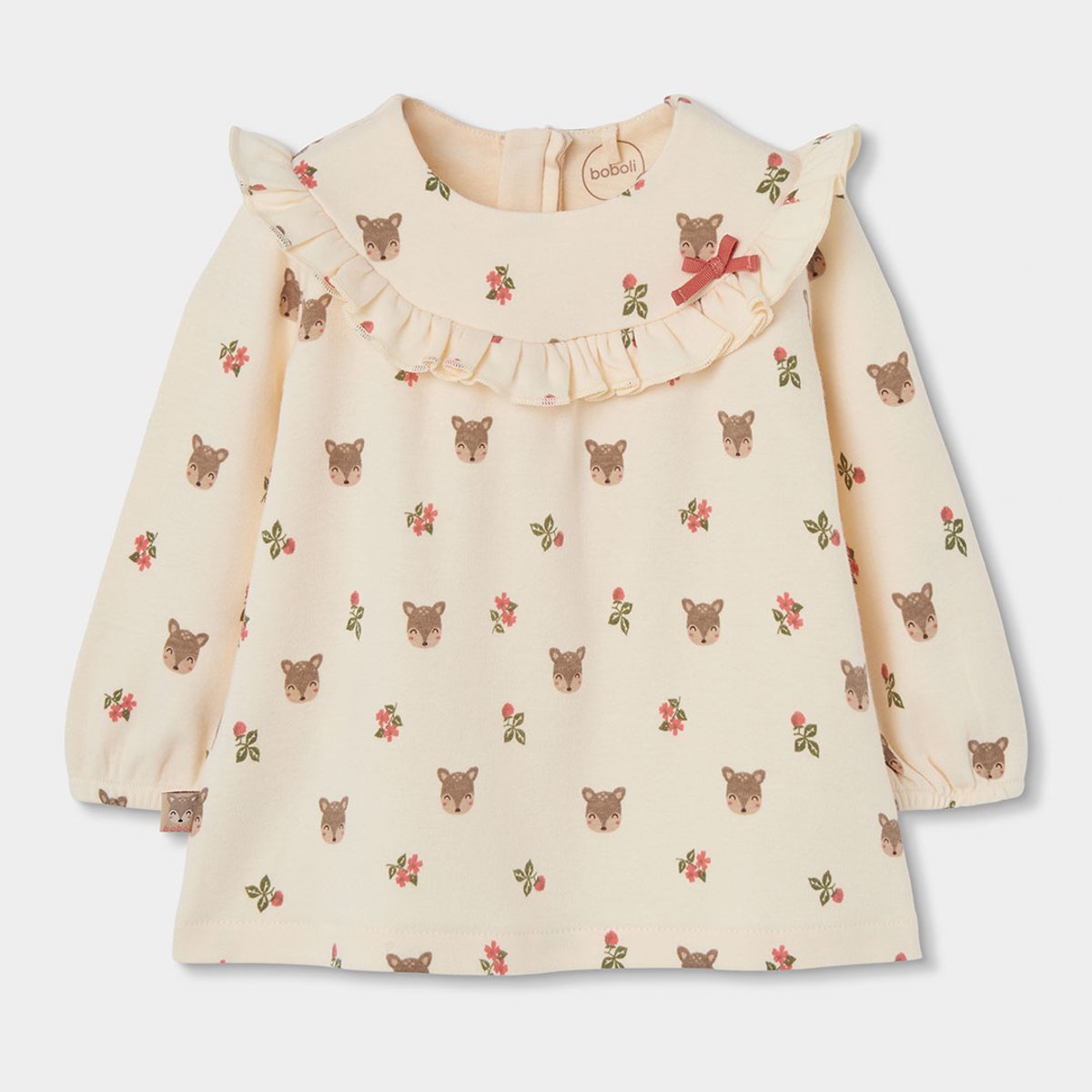 Robe bébé imprimé oursons et fleurs multicolore, BOBOLI