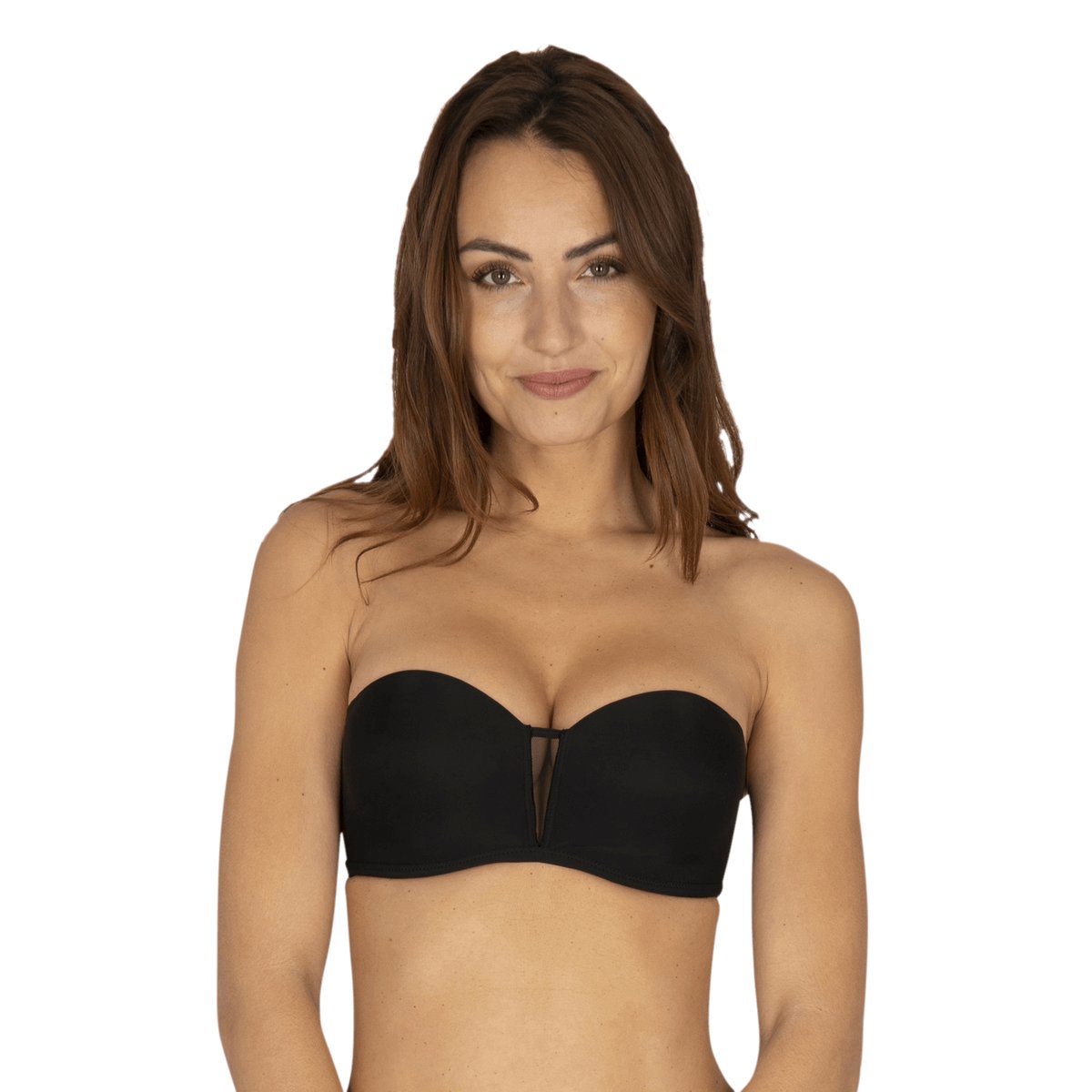 Soutien-gorge bandeau NUANCES noir, WELL