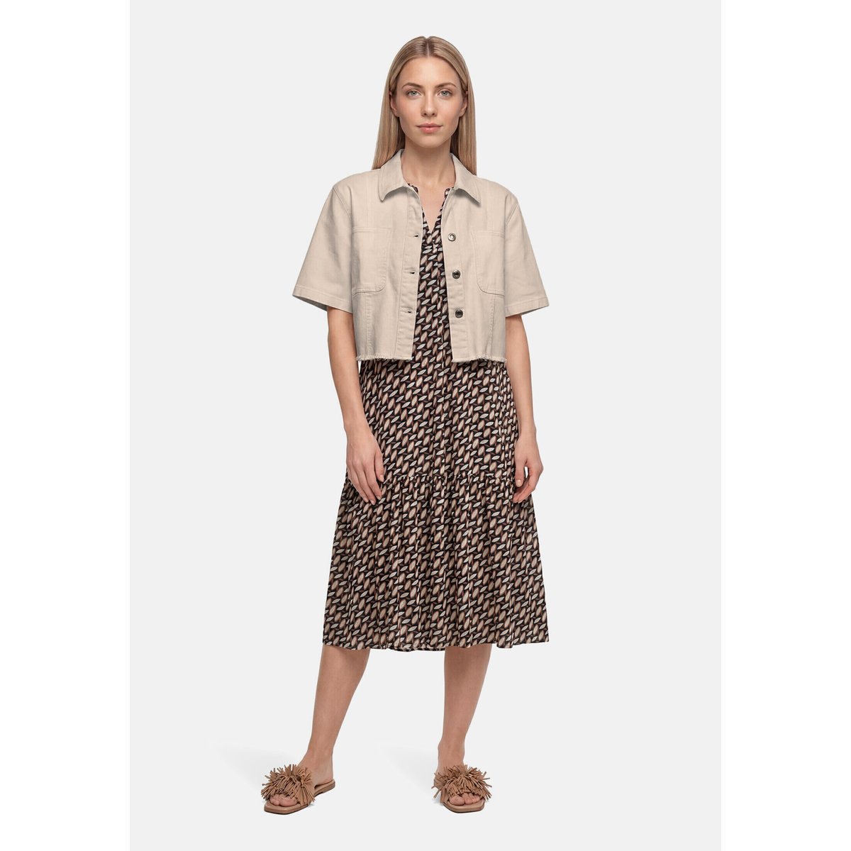 Veste en jean à col gris, BETTY BARCLAY