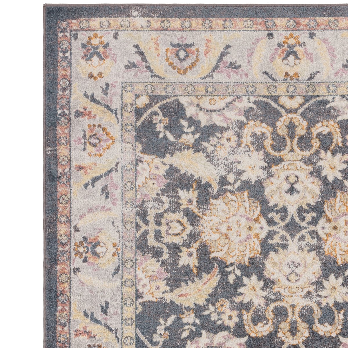 Tapis salon et chambre style oriental HARFA noir, NOVATREND