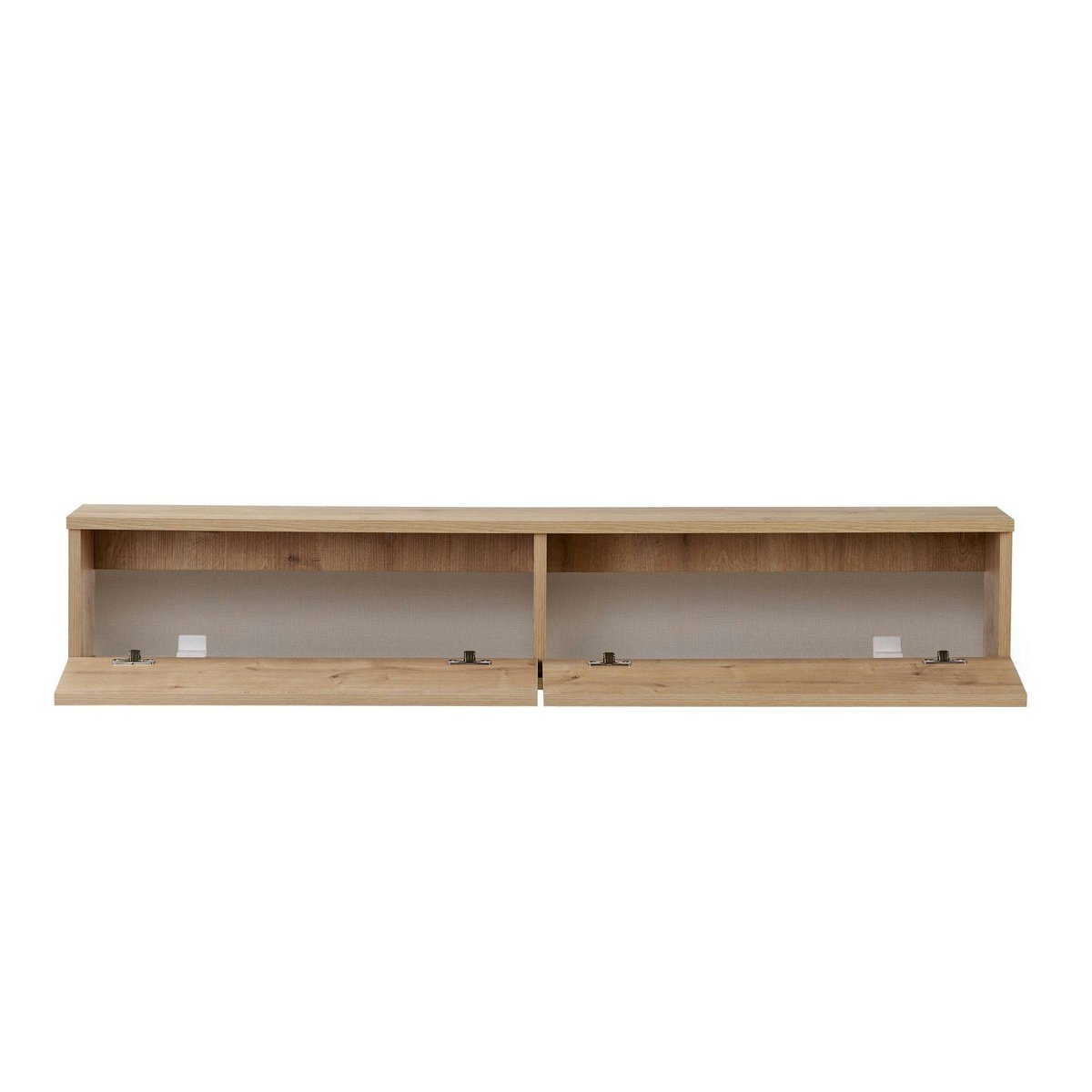 Meuble TV suspendu faible encombrement 160 cm MARFA chêne, PIER IMPORT