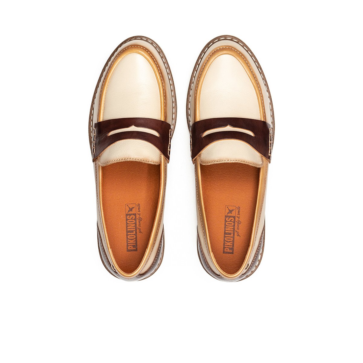 Mocassins cuir ALDAYA marfil, PIKOLINOS