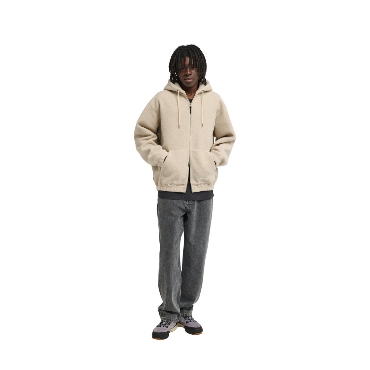 Veste en polaire SEFTON beige oatmeal heather, ELEMENT